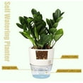 thumbnail image 3 of 6 Inch Self Watering Planters, Self Watering Planter Pots for Indoor Plants Wicking Pots, Modern Decorative Planter Pot for Indoor Outdoor, White, 3 of 7