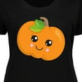 thumbnail image 4 of Inktastic Halloween Pumpkin, Smiling Pumpkin, Trick or Treat Women's Plus Size T-Shirt, 4 of 5