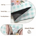 thumbnail image 6 of Entryway Rug 2'x3', Easter Bunny Small Rug for Kitchen Bathroom Door Mat Indoor Entrance, Spring Watercolor Rabbit Flower Green Plaid Non-Slip Area Rugs Floor Mats Carpet Front Door Rugs, 6 of 8