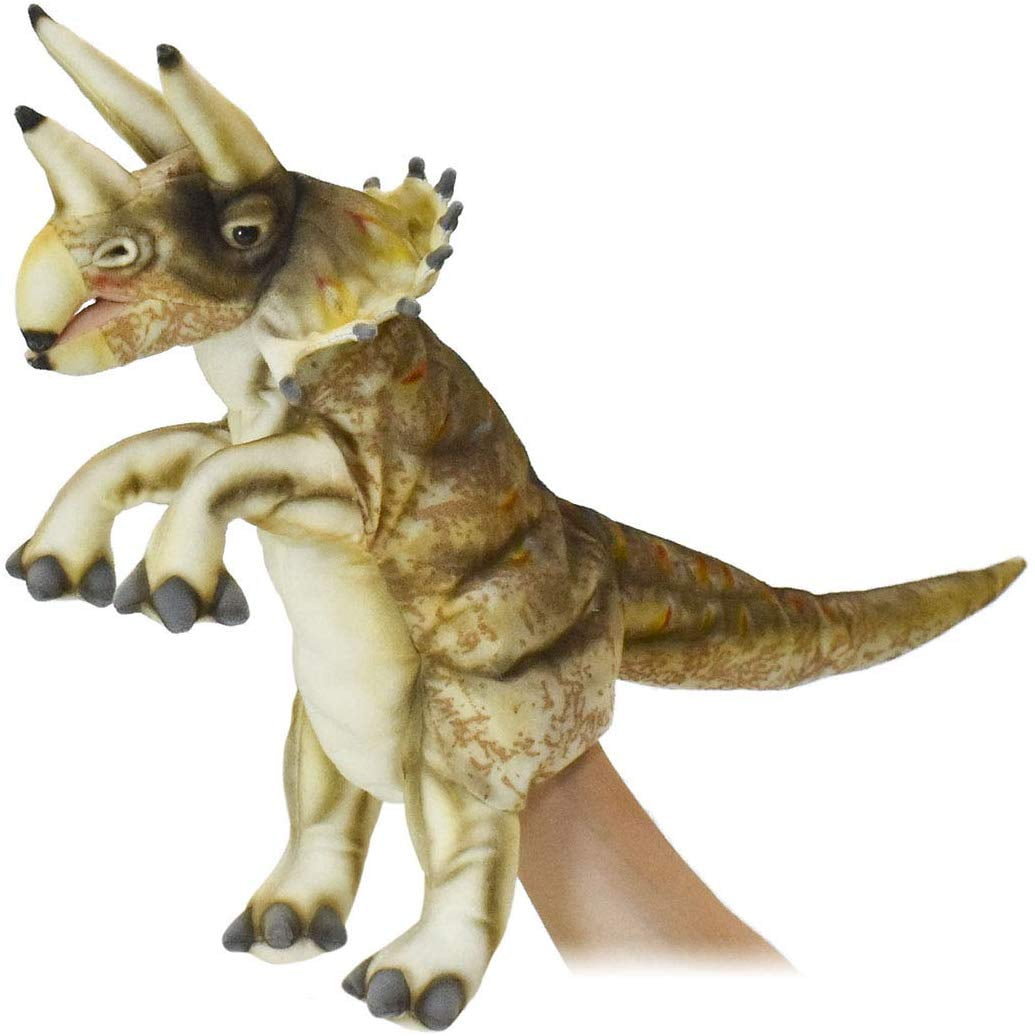 triceratops hand puppet