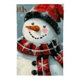 thumbnail image 2 of PHYHOO Christmas Garden Flag Double Sided Outside Snowman Christmas Winter Decoration Farmhouse Holiday Yard Flag White, 2 of 6