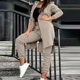 thumbnail image 2 of Hoodies and Sweatpants Sets Womens 2024 Casual Warm Loungewear Fall Winter Fleece Lined Workout Sets for Going Out Hiking, 2 of 7