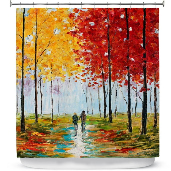 Shower Curtains 70" x 84" from DiaNoche Designs by Karen Tarlton - Autumn Melody