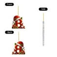 thumbnail image 7 of Christmas 26 Red Letter Pendants, Christmas Tree Pendants, Christmas 26 Letter Decoration, Christmas Decoration, 7 of 7