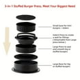 thumbnail image 6 of Shijinpojj ABS Hamburger Meat Press Maker Round Shape Non-Stick Stuffed Burger Patties Beef Grill Pie Press Mould Maker Kitchen Accessories, 6 of 7
