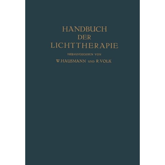 Handbuch Der Lichttherapie, (Paperback)