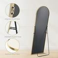 thumbnail image 5 of GRAHMCY 59"x 16" Arched Full Length Mirror Full Body Floor Mirrors, Gold, 5 of 6
