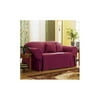 Home Trends Solid Loveseat and Sofa Slipcover, Brick