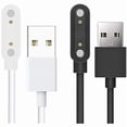 thumbnail image 1 of ccwonima Compatible with Cosmo JrTrack 2 Charger, Magnetic USB Charging Cable Replacement Charger Cable Compatible with XPLORA X5 Play/Cosmo JrTrack 2 Kids Smartwatch (2 Pack-Black+White), 1 of 1