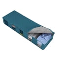 thumbnail image 5 of Bed with Storage, 2Pcs Under the Bed Storage 2 Pack Underbed Storage Containers with Reinforced Handles Thick Fabric for Blanket, Comforter, Sweater,Toys Black, 5 of 5