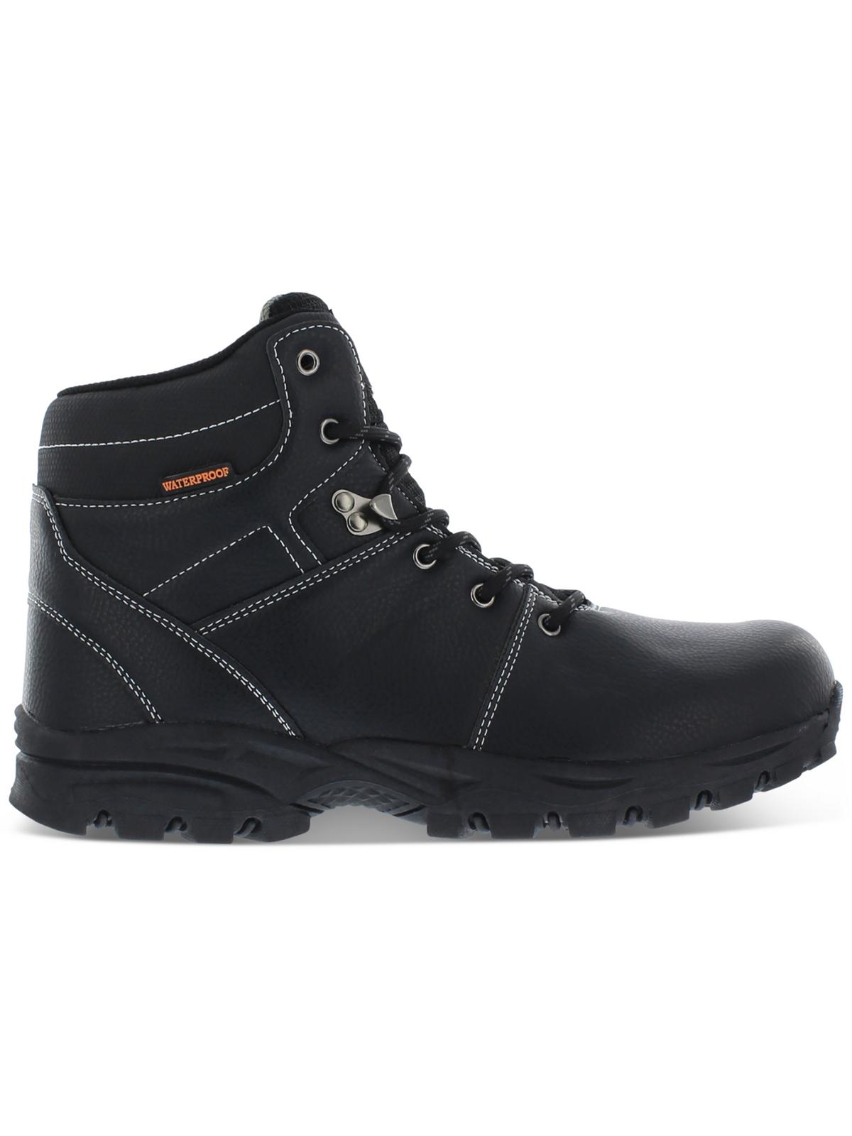 Weatherproof Vintage Men Jeremiah Hiking Work Boots Size US 12M Black WEATHERPROOF VINTAGE Mens Black Mixed Media Padded Water  main image 4