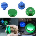 thumbnail image 2 of Tapa de combustible para coche, tapa magnética de aluminio, azul/verde, para camiones Ram1500 2500 3500, 2 of 5
