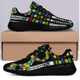thumbnail image 3 of autism awareness Shoes Sneakers for Women Men Black Size 7, 3 of 7