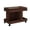 360 Rotating Desktop Multi-Functional Side Table + Walnut + Solid Wood+MDF, variant on FENGFAN Natural Rolling Side Table Height Adjustable 360° Rotating Top 2 Tier Storage Lockable Wheels Single Pack