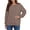 Brown, variant on Sweatshirts for Women Long Sleeve Pullover Fall Crewneck Oversized Tops