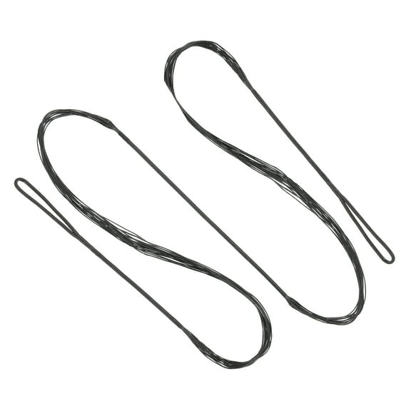 Uxcell Recurve Bow String Archery Bowstrings Replacement 14 Strands Longbow String Black AMO 48"(Actual 44")