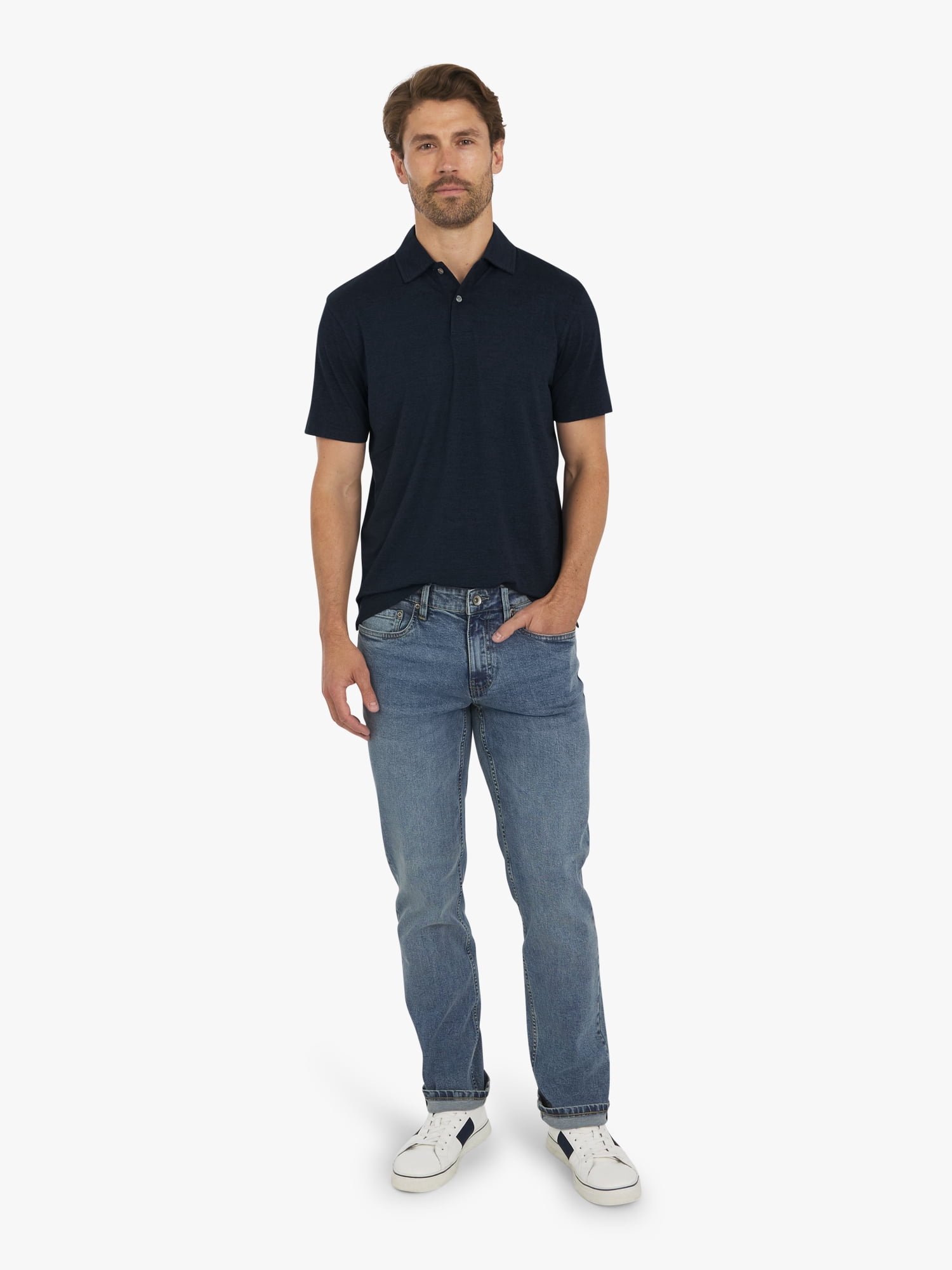 Chaps Men's & Big Men's Stretch Regular-Fit Denim Jeans, Sizes 30-42