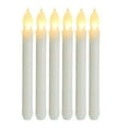 thumbnail image 1 of 6Pcs Flickering LED Taper Candles Long Candle Light Wedding Christmas Holiday Decor, 1 of 8