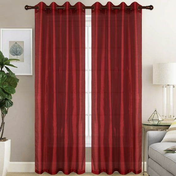 Christina Curtain (Burgundy) Pair