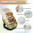 thumbnail image 5 of KUIFORTI Baby Car Seat Cover Cute Highland Cow Car Seat Sunshade Covers, Protector Keeps Baby Infant Toddler Cool - Auto Window Sun Protection Reflector UV Ray Helpers, 5 of 7