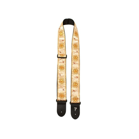 Perri's 2" Jaquard Guitar Strap - Gold Suns Golden Suns 39 to 58 in.