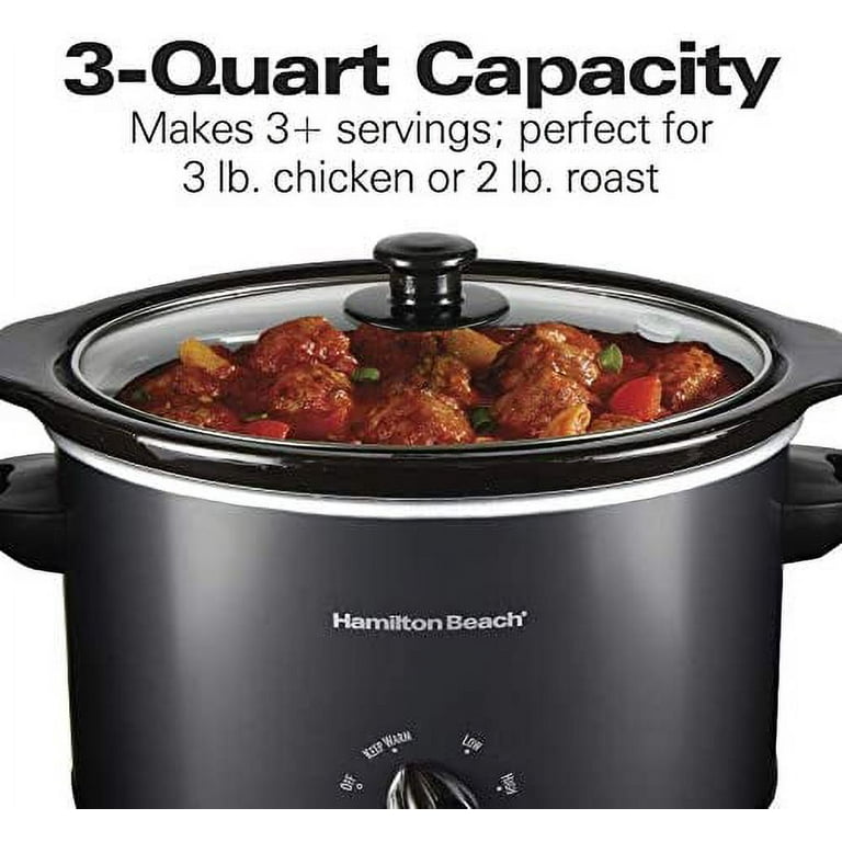 Crock-Pot 3-Quart Manual Slow Cooker, Black - Bed Bath & Beyond - 7681210