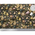 thumbnail image 2 of Soimoi Black Cotton Duck Fabric Mandala & Paisley Printed Craft Fabric by the Yard 44 Inch Wide, 2 of 3
