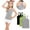 Black+Green+Gray, variant on GERsome 3 Pack Girls Tank Tops Soft Cotton Undershirts Toddler Kids Girls Sleeveless Camisole Tops Summer Round Neck T Shirts, Sizes 8-9 Years
