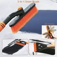 thumbnail image 5 of 32" Snow Brush Ice Scrapers for Car Windshield, 3 in 1 Snow Squeegee for Cars, Trucks, Blue, Orange, 5 of 7