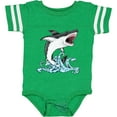 thumbnail image 3 of Inktastic Great White Shark Jumping Boys or Girls Baby Bodysuit, 3 of 5