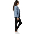 thumbnail image 3 of Women’s Lightweight Cotton Blend Zip Up Hoodie Jacket Blue Small, 3 of 8