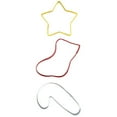 thumbnail image 2 of Wilton Star, Stocking, and Candy Cane, 3 Piece Cookie Cutter Set, 2308-7569, 2 of 3