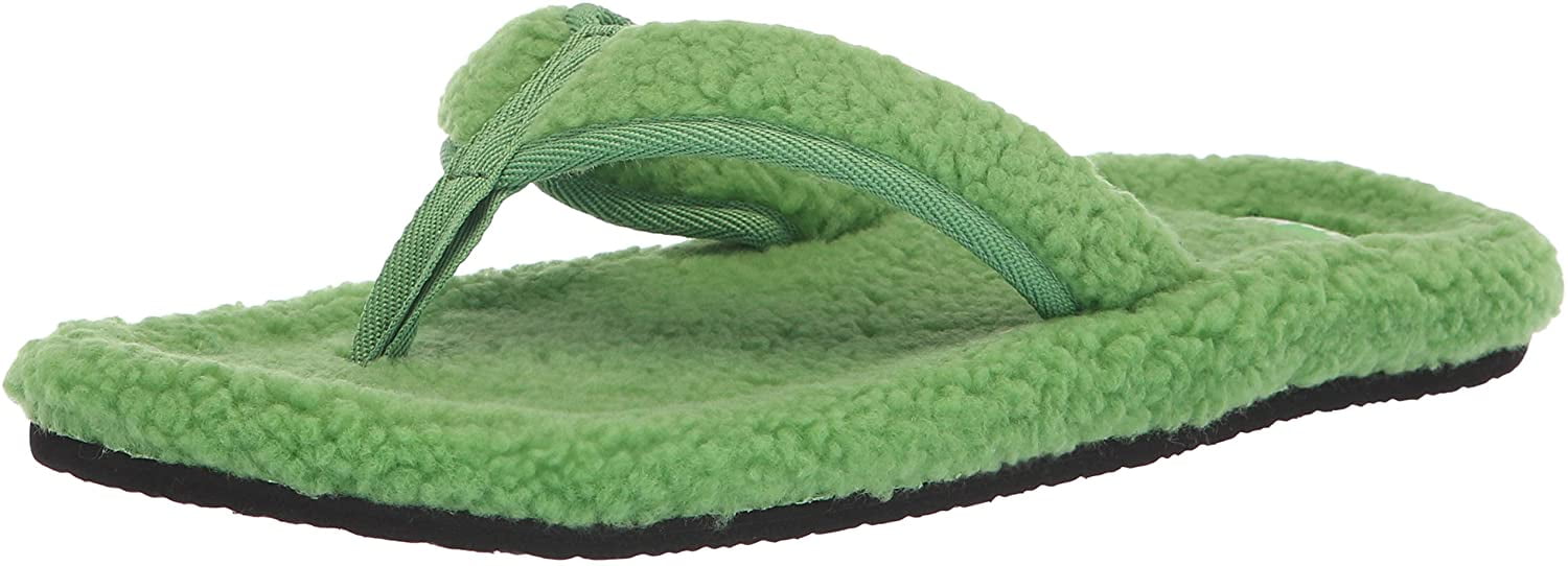 sanuk green flip flops