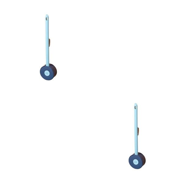 Cepillo de baño Cateissary Mango de plástico Cuarto de baño Limpiador Perforación Azul 2piezas