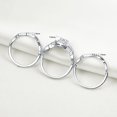thumbnail image 6 of Newshe Wedding Rings for Women Engagement Ring Set 925 Sterling Silver 3pcs 2Ct White Cz Size 7.5, 6 of 7