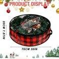 thumbnail image 3 of GQDIN Wreath Storage Containers,Christmas Wreath Storage Bags - Durable PE+PVC Plaid Design with View Window and Handles for Holiday Decor Organization & Protection, 3 of 9