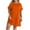 Orange, variant on ibuvkizy Women Plus Size Casual Dress Summer Fashion Cotton And Linen Dress Round Neck Solid Color Short Sleeve Comfortable Loose Dress Beach Sundresses