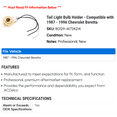 thumbnail image 2 of Tail Light Bulb Holder - Compatible with 1987 - 1996 Chevy Beretta 1988 1989 1990 1991 1992 1993 1994 1995, 2 of 2