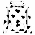 thumbnail image 6 of Kids Hoodie Fleece Cow Print Pullover with Pockets Warm Animal Hooded Sweatshirt, Long Sleeve,Cozy, Casual, Loose Fit, for Girls Ages 3-14 Years, 6 of 6