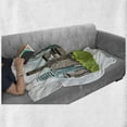 thumbnail image 6 of Seattle Skyline Soft Flannel Fleece Throw Blanket, Cartoon of Downtown of the City of Seattle Sketchy Cityscape Skyscrapers, Cozy Plush for Indoor and Outdoor Use, 60" x 80", Multicolor, by Ambesonne, 6 of 6
