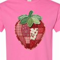 thumbnail image 4 of Inktastic Patchwork Strawberry Design T-Shirt, 4 of 5