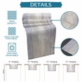 thumbnail image 6 of Purple Grey Table Runner 72 Inches, Farmhouse Gray Barn Wooden Vintage Striped Bed Runner Dresser Scarves Tabletop for Indoor Outdoor Parties/Ceremony/Banquet, 18" x 72", 6 of 9