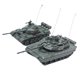 thumbnail image 2 of 2 piezas, escala 1:72, modelo de tanque pesado, tanque ligero, juguete en miniatura para niños verde, 2 of 8