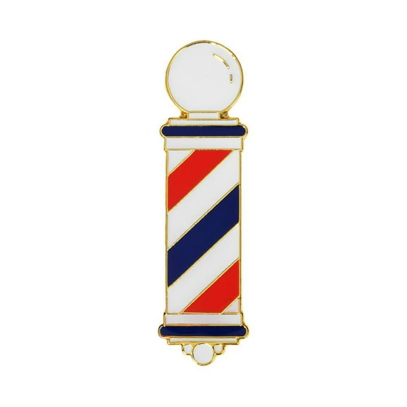 MD® Barber Pole Lapel Pin Classic