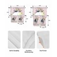 thumbnail image 5 of Spring Pig Swag Curtains for Living Room/Bedroom Windows, Butterfly Botanical Floral Pink Plaid Kitchen Curtains and Valances Set 36 Inch Length, Light Filtering Swags Valance Curtain Panels, 5 of 5