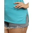 thumbnail image 4 of Gvmfive Women's Plus Size Tops Short Sleeve Side Split T-Shirt Blouse, 4 of 4