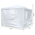 thumbnail image 2 of 10'x10' Party Tent Outdoor Waterproof Gazebo Canopy with Removable Sidewalls Windows Heavy Duty Tent, 2 of 19