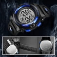 thumbnail image 5 of Reloj para niños, reloj para niños de 3 a 12 años, deporte digital al aire libre, cronógrafo multifuncional LED, resistente al agua hasta 50 M, calendario con alarma, reloj analógico para niños con ba, 5 of 5