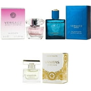 Versace Bright Crystal EDT, Eros Men EDT, Vanitas EDT - 5ml 3PK Kit