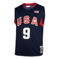 thumbnail image 2 of Men's Mitchell & Ness Dwyane Wade Navy USA Basketball 2008 Authentic Player Jersey, 2 of 5